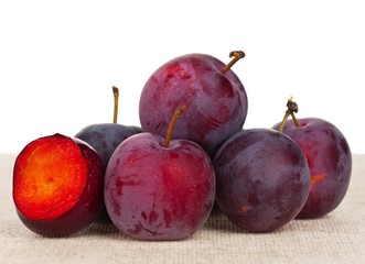 Red plums