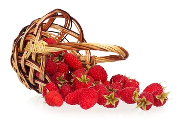 Ripe raspberries
