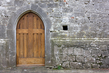 Fototapeta na wymiar Old Church Back Door