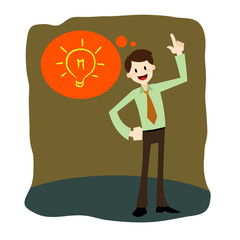 Businessman have an idea
