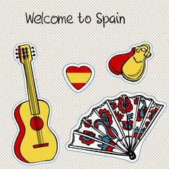Fototapeta premium Spain icons