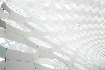 glass ceiling in mall