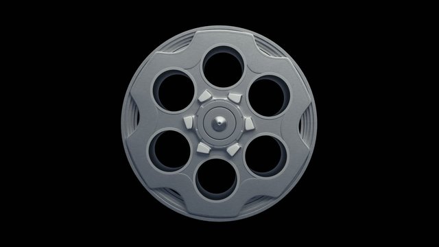 Gun barrel.