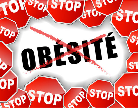 Stop obésité Stock Vector | Adobe Stock