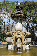 The fountain of central park at Antigua