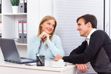 Flirting at work