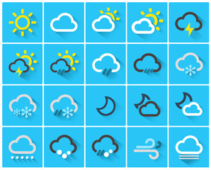 Obraz premium Icones Météo