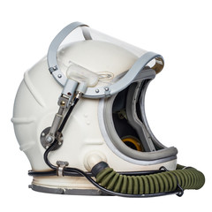 Space helmet isolated against a white background.