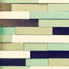Vintage tiled wooden wall background. Toned image