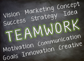 Teamwork Strategy Concept