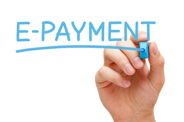 E-payment Blue Marker