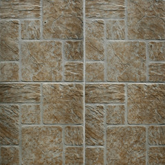 Brown marble-stone mosaic texture
