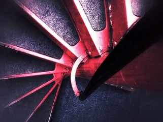 Metal spiral stairs