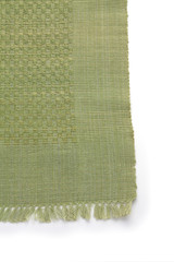 thai organic fabric on white background