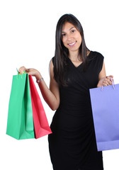 Fototapeta na wymiar Woman with shopping bags