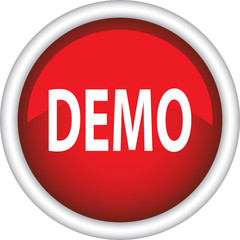 Круглый векторный знак с надписью DEMO