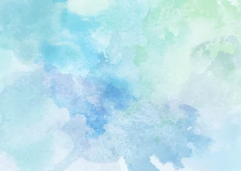 Fotobehang Beautiful Blue Watercolor Background © LoveKay