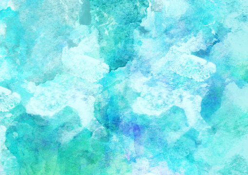 Beautiful Sea Watercolor Background