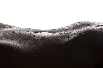 Water drops on woman skin