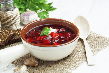 Borsh. Russian traditional dish