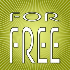  sign on fresh green background