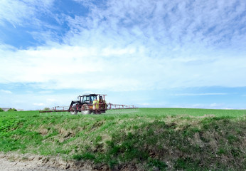 Fototapeta premium Processing of a field