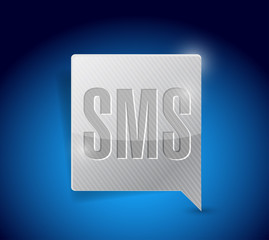 sms message bubble illustration design