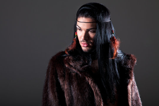 Transgender Indianer Mann Porträt