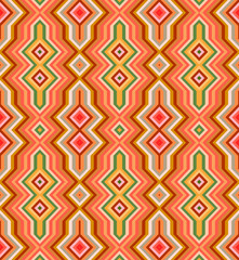 Color Abstract Retro Zigzag Vector Background