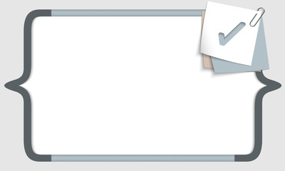 vector frame for any text with square brackets and check box