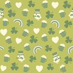seamless green background pattern for st patricks day - 63429888