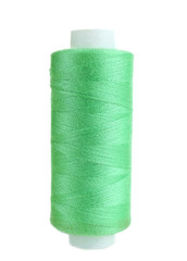 Colored spool of thread isolated on white