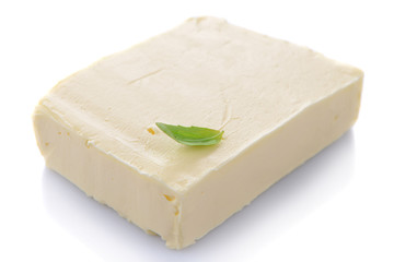 Tasty butter isolated on white