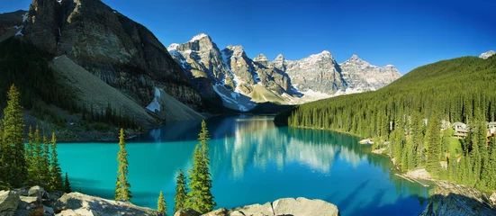 Peel and stick wall murals Canada Lake Moraine, Banff national park