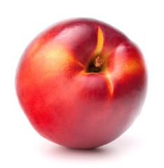 Nectarine fruit isolated on white background cutout