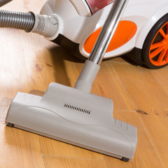 vacuum cleaner stands in the home