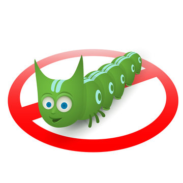 Green caterpillar pest runner