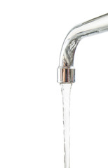Water Pouring From Faucet - obrazy, fototapety, plakaty