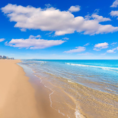 Fototapeta premium Gandia beach in Valencia Mediterranean Spain