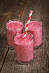 Strawberry smoothies
