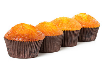muffins, cupcakes isolated