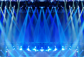 Vector Stage Spotlight with Laser rays