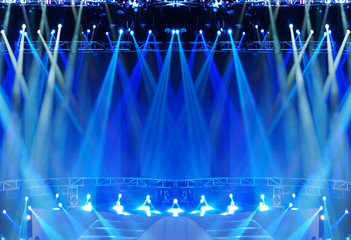 Vector Stage Spotlight with Laser rays