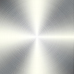 High contrast circular brushed aluminum texture