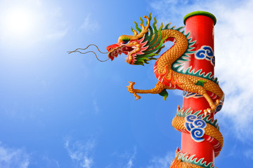 Obraz premium dragon sculpture