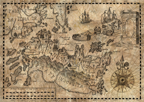 Map of the fantasy world 2