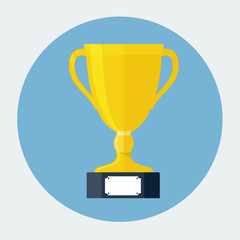 Trophy Cup Flat Icon