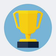 Trophy Cup Flat Icon