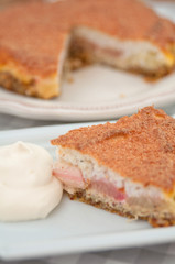 Rhabarber Baiser Kuchen