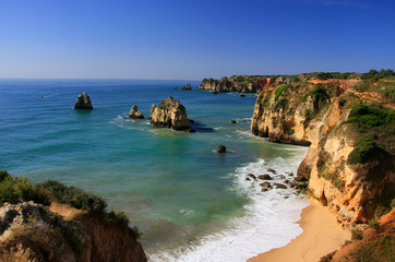 Fototapeta na wymiar Ponta de Piedade w Lagos w regionie Algarve, Portugalia
